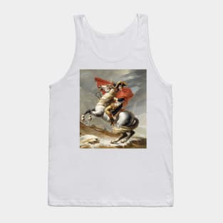 Napoleon Crossing the Alps - Jacques-Louis David Tank Top